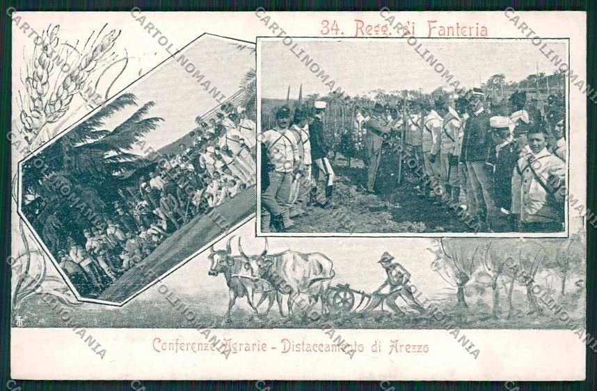 Arezzo Città Militari cartolina QQ3342 – fronte