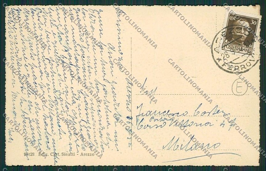 Arezzo Città cartolina QQ3343 – retro