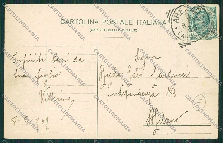 Arezzo Città cartolina QQ3350 – retro