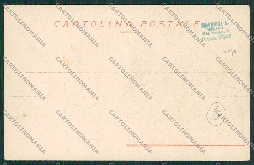 Arezzo Casentino Stia Militari cartolina QQ3366 – retro