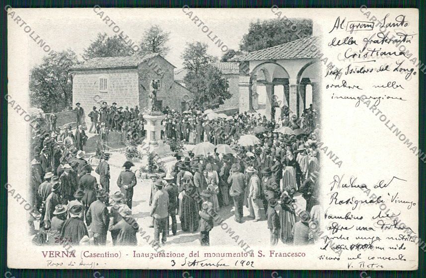 Arezzo Casentino Verna Alterocca 2574 cartolina QQ3372 – fronte