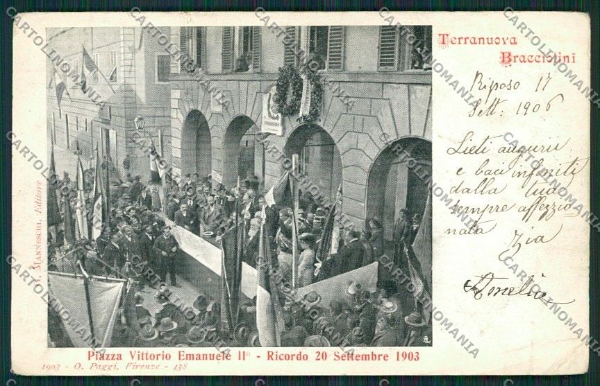 Arezzo Valdarno Aretino Terranuova Bracciolini cartolina QQ3373 – fronte