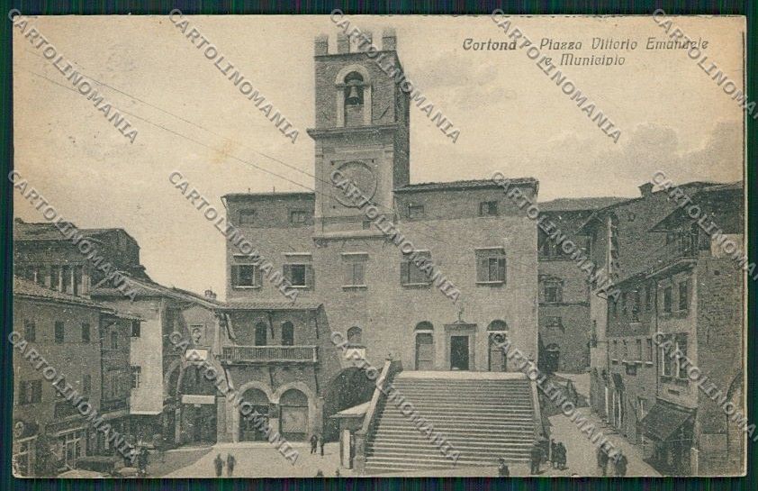 Arezzo Cortona cartolina QQ3378 – fronte