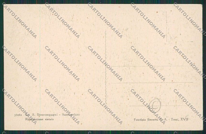 Arezzo Sansepolcro cartolina QQ3403 – retro