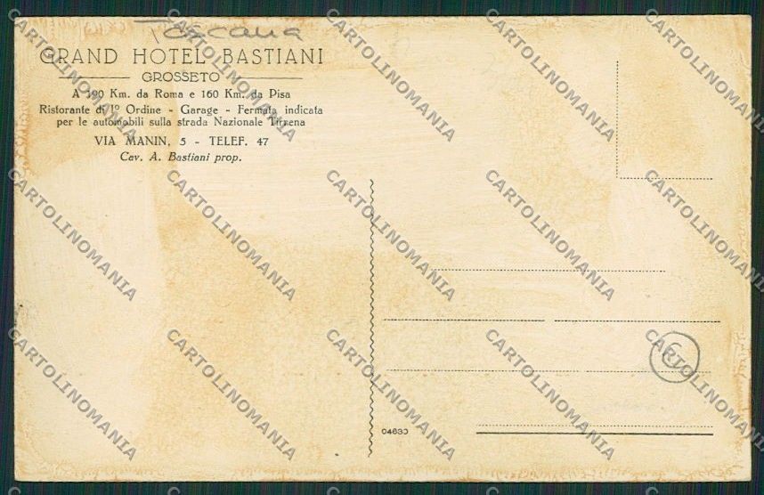 Grosseto Città Pubblicitaria cartolina QQ3414 – retro