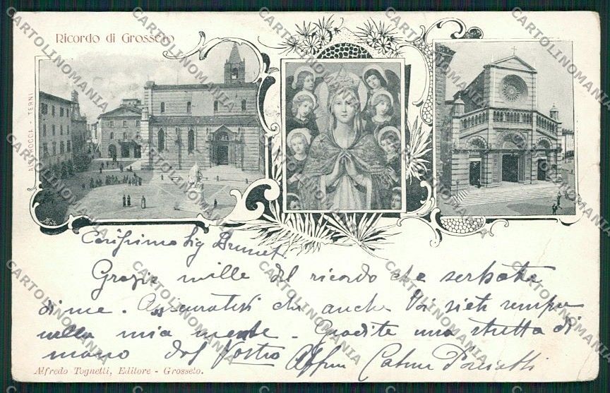 Grosseto Città PIEGA cartolina QQ3419 – fronte