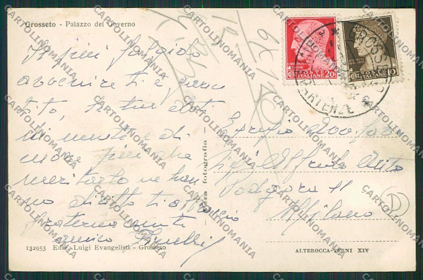 Grosseto Città Foto cartolina QQ3423 – retro