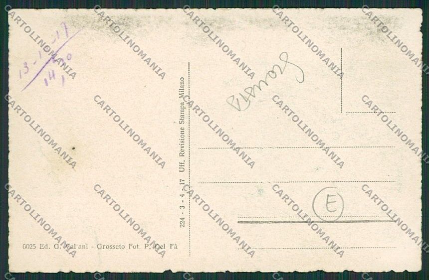 Grosseto Città SCOLLATA cartolina QQ3424 – retro