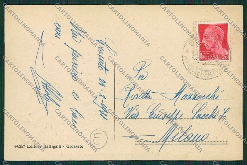 Grosseto Città cartolina QQ3425 – retro