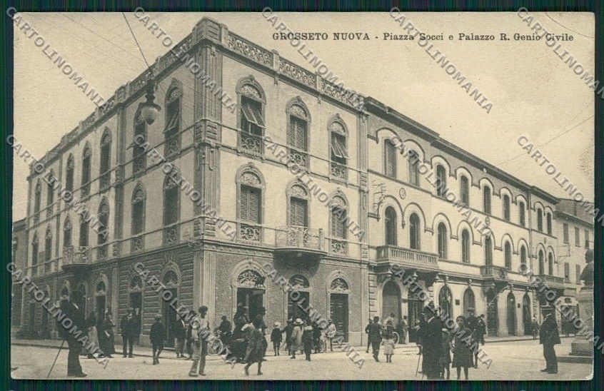 Grosseto Città PIEGHE cartolina QQ3429 – fronte