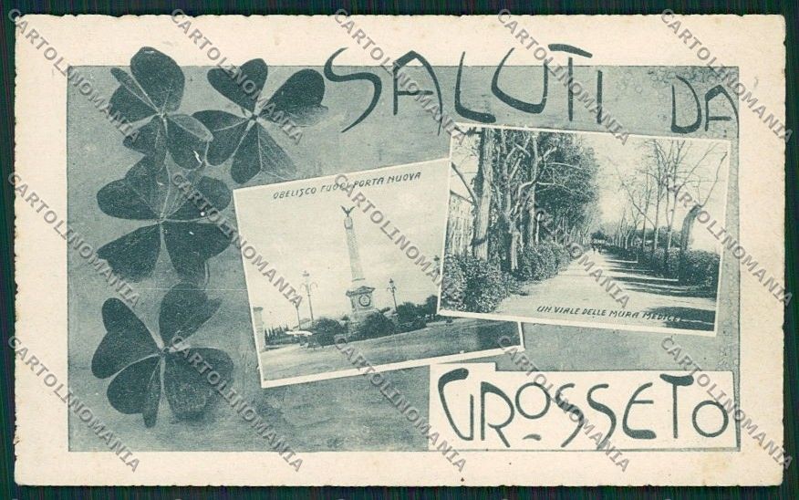 Grosseto Città Saluti da cartolina QQ3438 – fronte