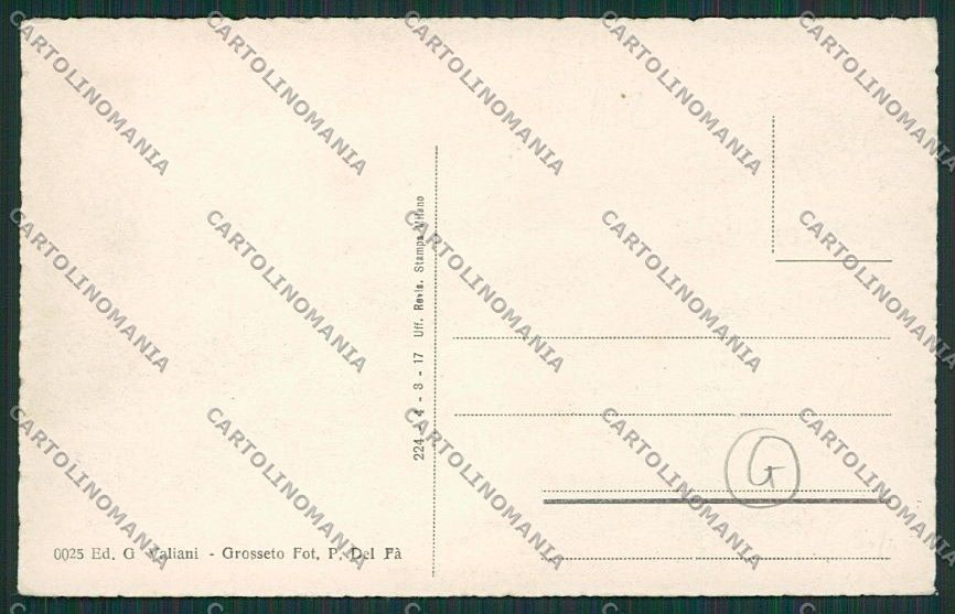 Grosseto Città cartolina QQ3445 – retro