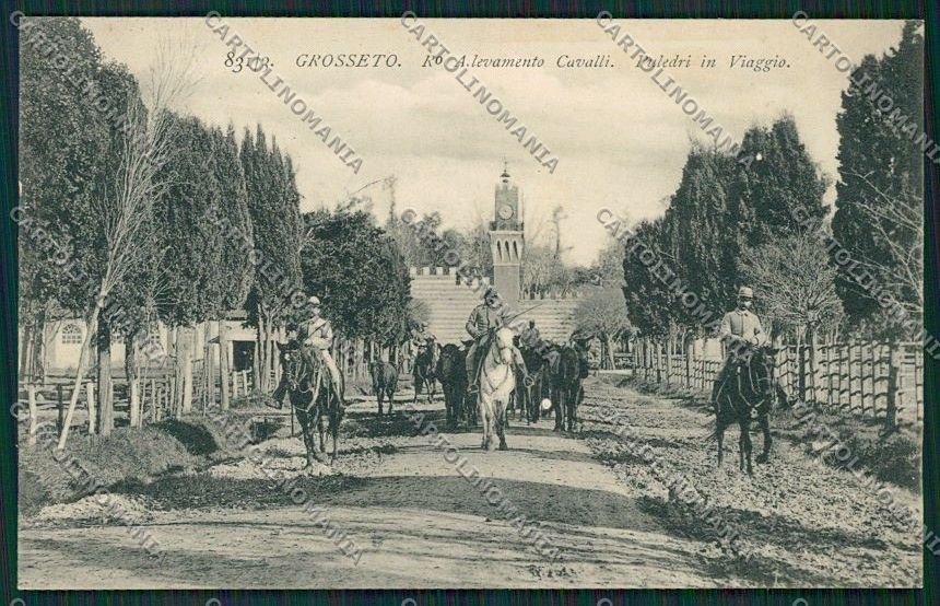 Grosseto Città Militari cartolina QQ3447 – fronte