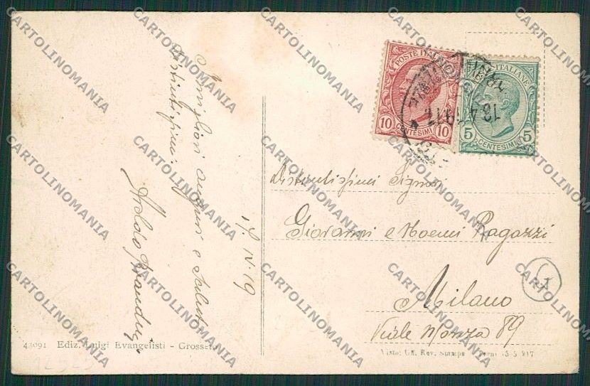 Grosseto Città cartolina QQ3457 – retro