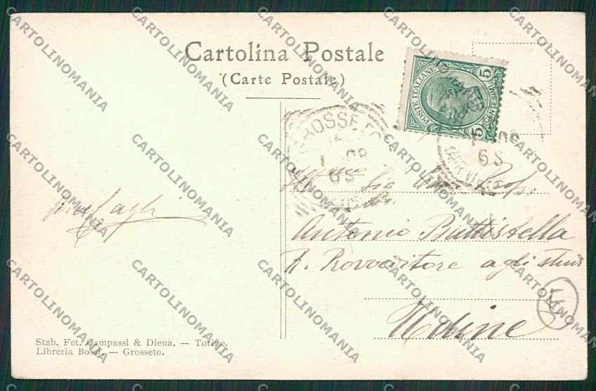 Grosseto Istia d'Ombrone cartolina QQ3489 – retro
