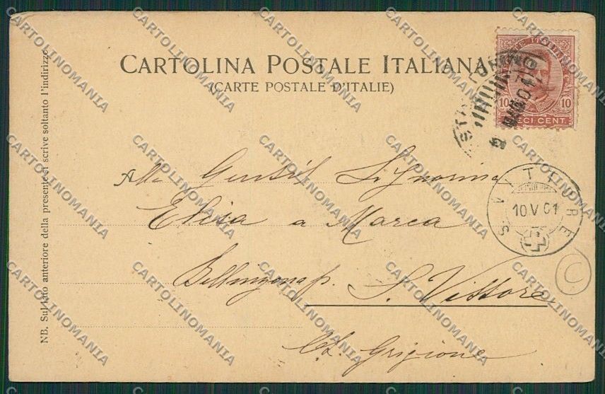 Livorno Città cartolina QQ3501 – retro