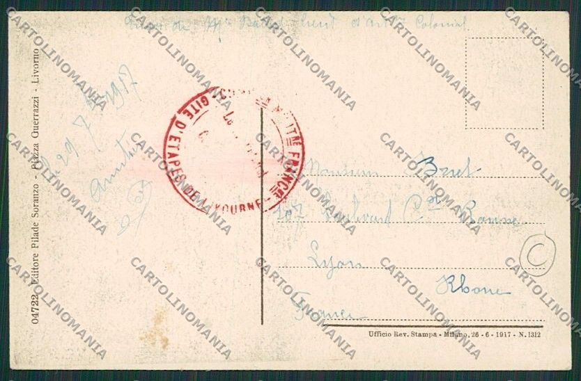 Livorno Città cartolina QQ3503 – retro