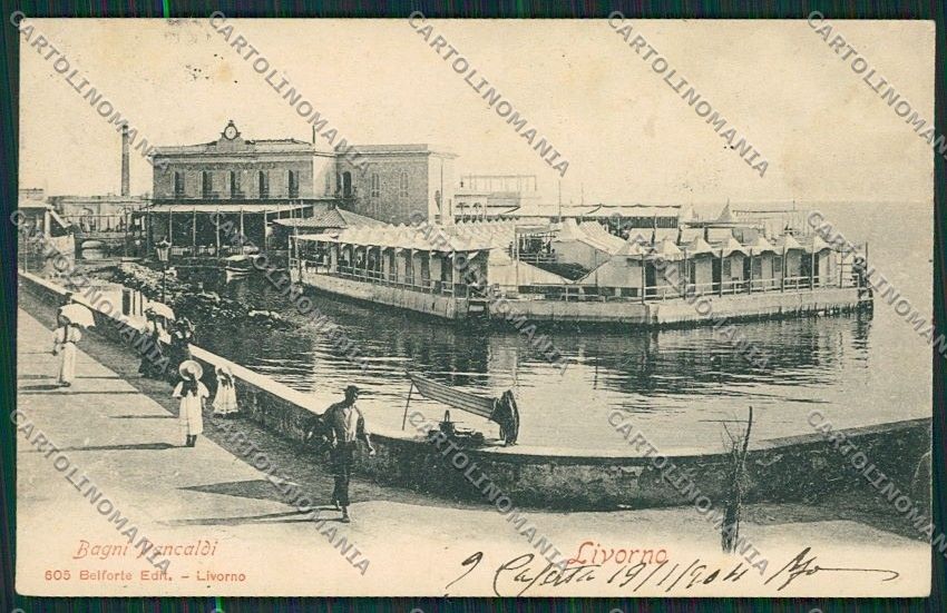 Livorno Città PIEGHINA cartolina QQ3506 – fronte