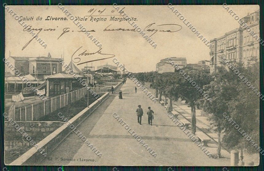 Livorno Città PIEGHINA cartolina QQ3517 – fronte