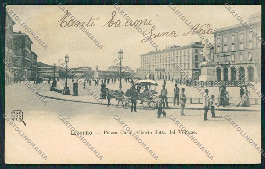 Livorno Città PIEGHINA cartolina QQ3530 – fronte