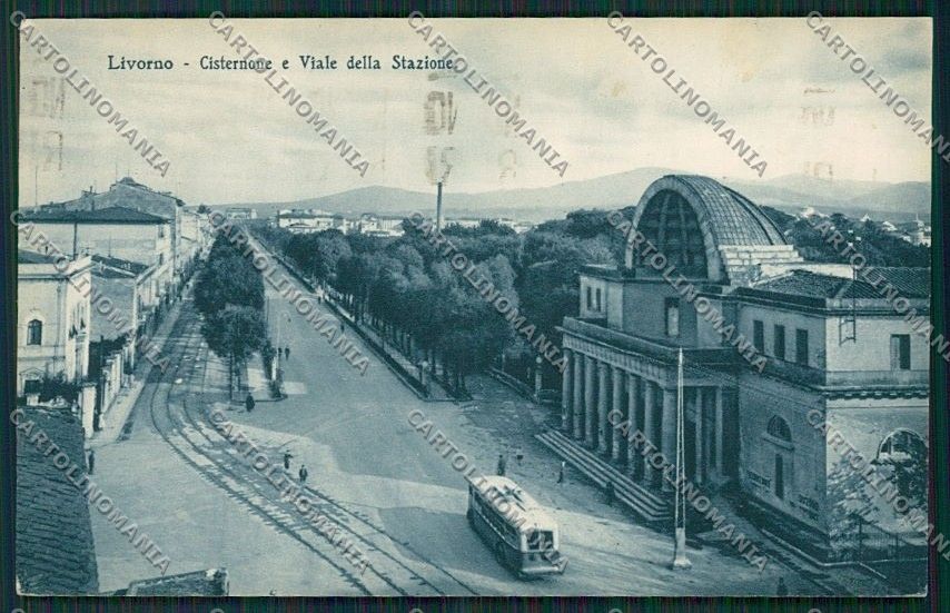 Livorno Città Filovia cartolina QQ3545 – fronte