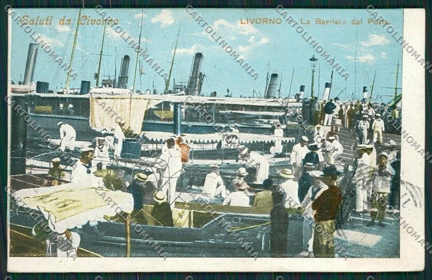 Livorno Città PIEGHINE cartolina QQ3567 – fronte