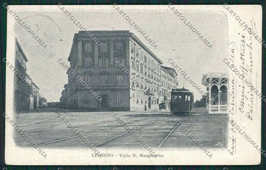 Livorno Città Tram cartolina QQ3592 – fronte