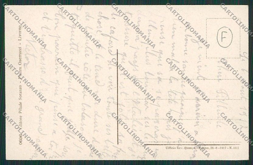 Livorno Città cartolina QQ3598 – retro