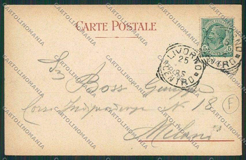 Livorno Città cartolina QQ3605 – retro
