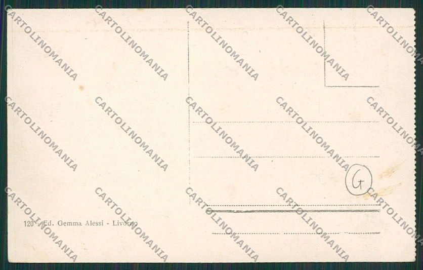 Livorno Città cartolina QQ3624 – retro