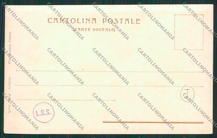Livorno Città Savoia cartolina QQ3631 – retro