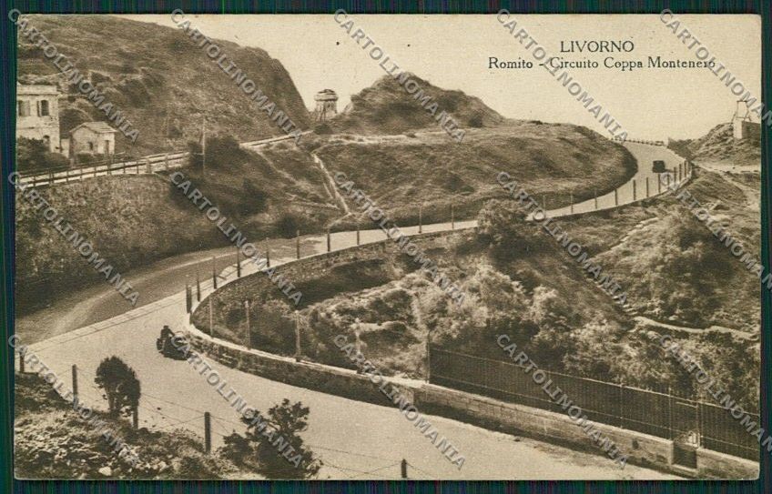 Livorno Città Motociclismo Circuito Montenero Romito cartolina QQ3635 – fronte