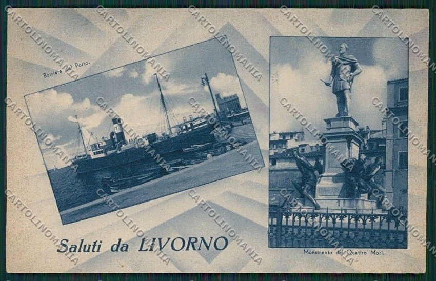 Livorno Città Saluti da cartolina QQ3649 – fronte