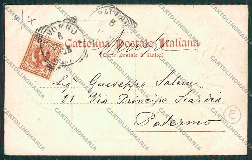 Livorno Città Saluti da cartolina QQ3652 – retro