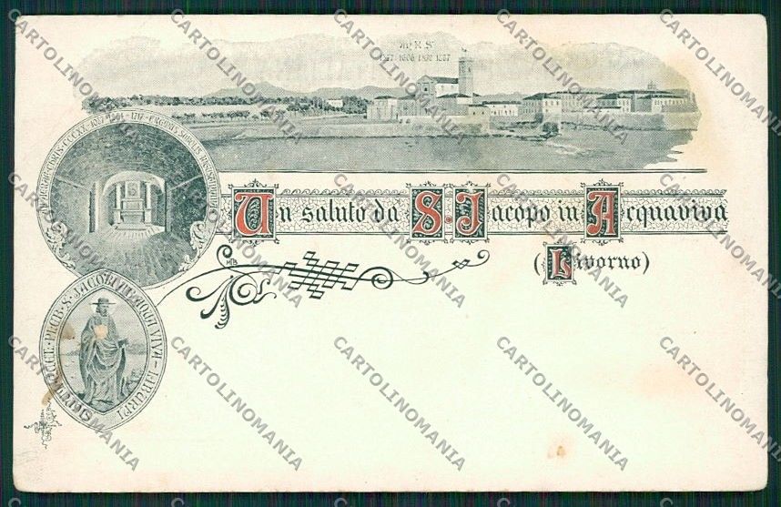 Livorno Città Saluti da ABRASA cartolina QQ3655 – fronte