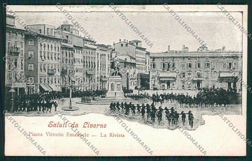 Livorno Città Militari Bersaglieri cartolina QQ3664 – fronte