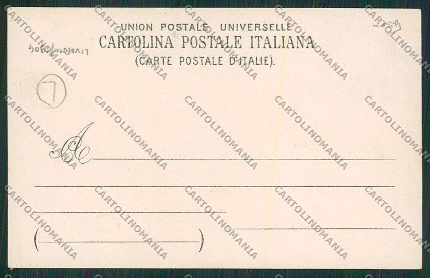 Livorno Città Militari Savoia Foto cartolina QQ3677 – retro