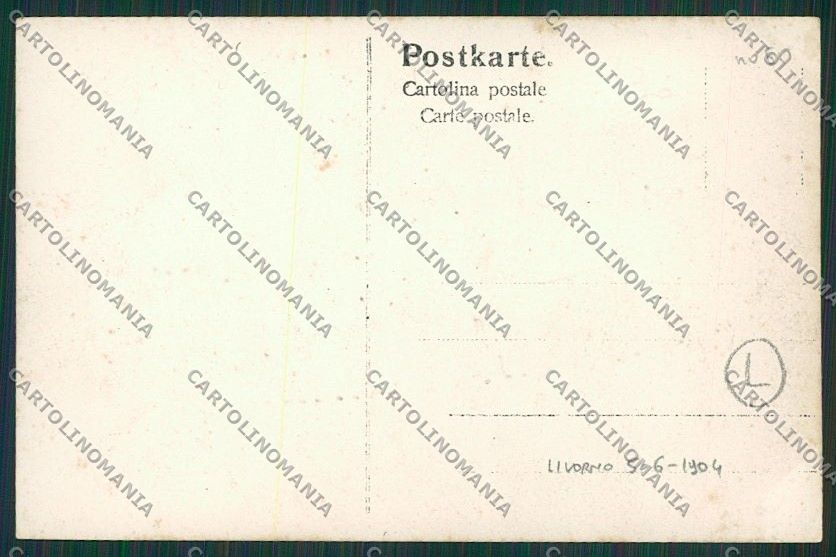 Livorno Città Militari Savoia Foto cartolina QQ3681 – retro