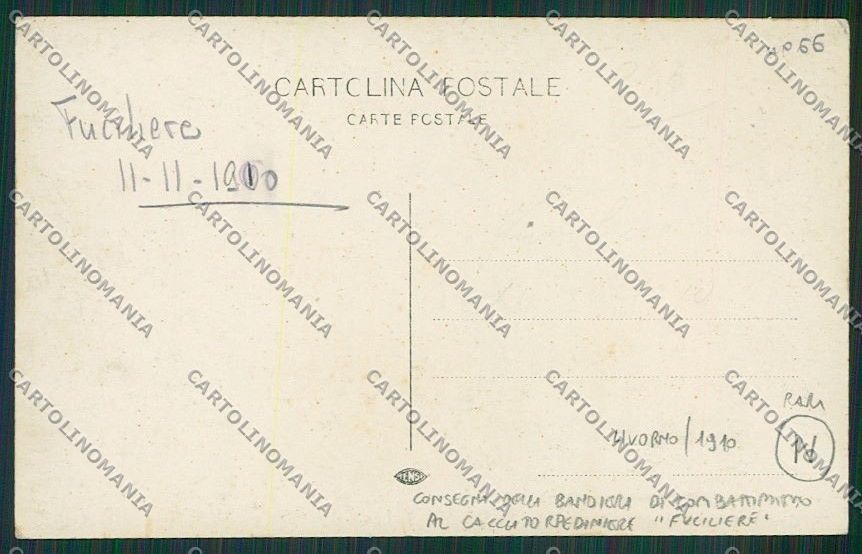 Livorno Città Militari Foto cartolina QQ3686 – retro