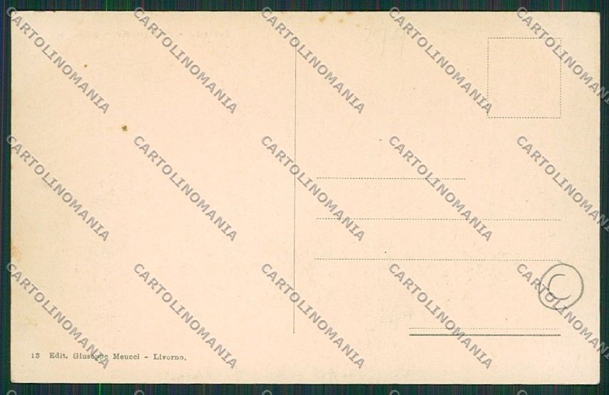 Livorno Città Antignano cartolina QQ3691 – retro