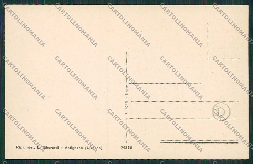 Livorno Città Antignano cartolina QQ3696 – retro