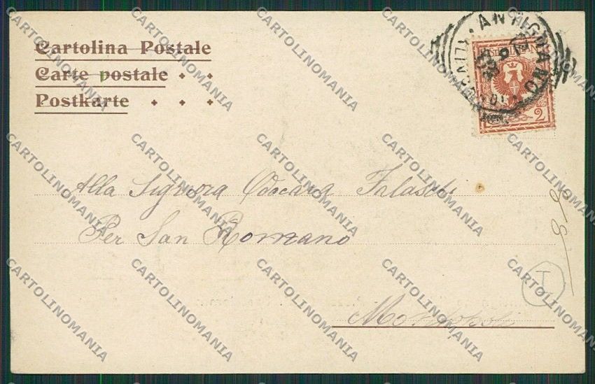 Livorno Città Antignano cartolina QQ3708 – retro