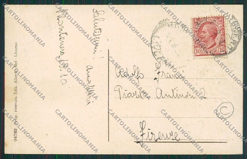 Livorno Montenero cartolina QQ3721 – retro