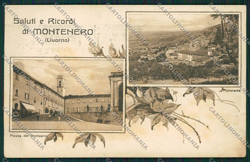 Livorno Montenero Saluti da cartolina QQ3724 – fronte