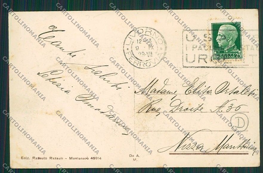 Livorno Montenero Saluti da cartolina QQ3724 – retro