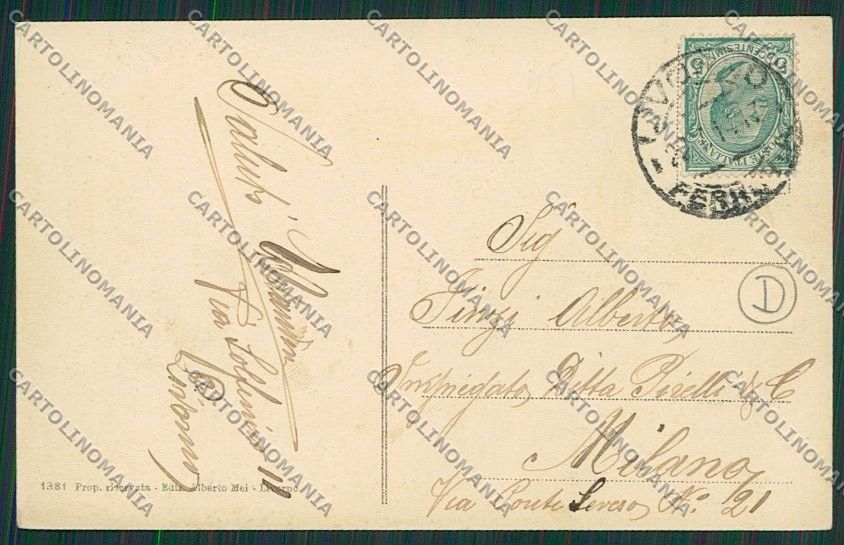 Livorno Montenero cartolina QQ3727 – retro