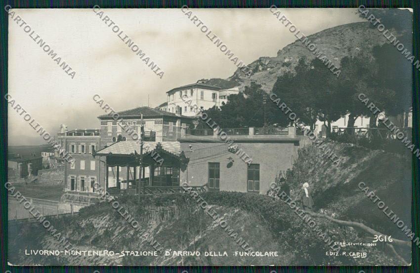 Livorno Montenero Funicolare Foto cartolina QQ3729 – fronte