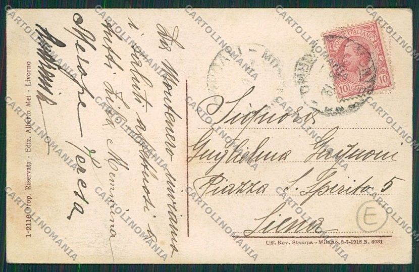 Livorno Montenero cartolina QQ3731 – retro