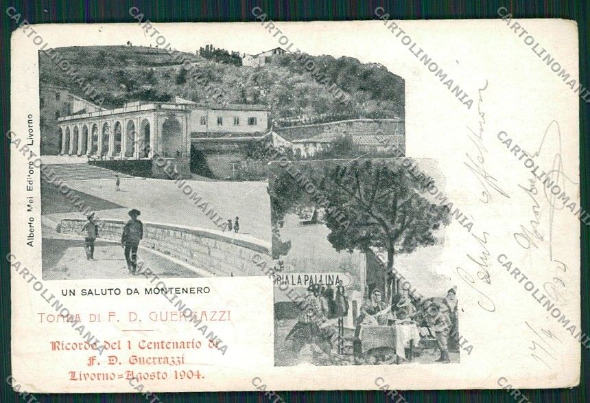 Livorno Montenero PIEGHINA cartolina QQ3732 – fronte