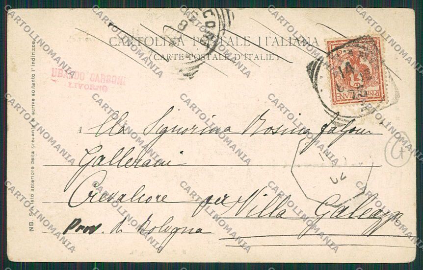 Livorno Montenero Pellegrinaggio cartolina QQ3737 – retro